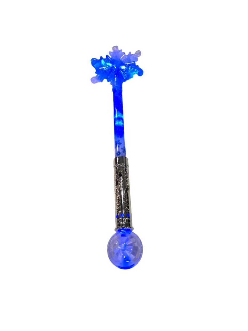 Ice Princess Color Changing Snowflake Light Up Wand Flashing Blinking Works